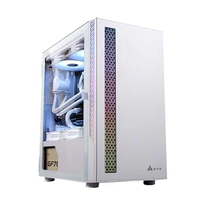 Golden Field HONOR 2 Mid Tower White ATX Gaming Desktop Casing with Standard PSU