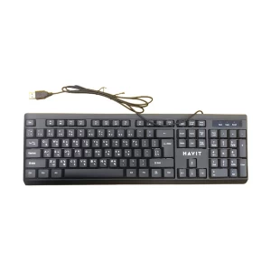 Havit KB376 USB Black Keyboard With Bangla