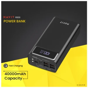 Havit PB56 40000mAh Black Power Bank with LED Smart Display