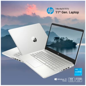 HP 14s-dq2575TU 11th Gen Intel Core i3 1115G4 14 Inch FHD Display Silver Laptop #4D9N8PA-2Y