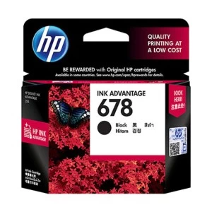 HP 678 Black Original Ink Advantage Cartridge (CZ107AA)