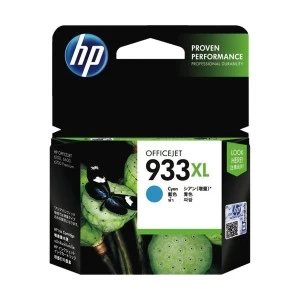 HP 933XL High Yield Cyan Original Ink Cartridge (CN054AA)