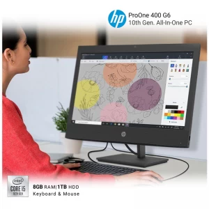 HP ProOne 400 G6 Intel Core i5 10500 19.5 Inch FHD Display Black All in One Desktop PC