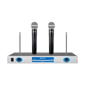 HTDZ HT-220 VHF Wireless Silver Microphone System (1 Hand + 1 Tie or 2 Hand)