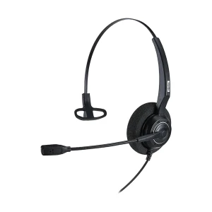 Inbertec UB200U Mono Wired USB Noise Cancelling Black Headphone