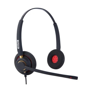 Inbertec UB800DU Duo Wired USB Noise Cancelling Black Headphone