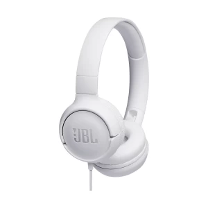 JBL TUNE 500 White Wired Over-Ear Headphone #JBLT500WHTAM