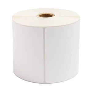 K2 4/6 inch White Paper Direct Thermal Label Roll (500 Label)