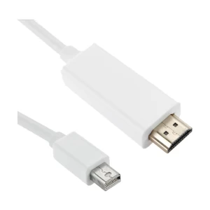K2 Mini DisplayPort to HDMI Male, 1.5 Meter, White Cable