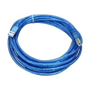 K2 USB Type-A Male to Type-B Male, 5 Meter, Blue Printer Cable