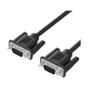 K2 VGA Male to Male, 1.5 Meter, Black Cable