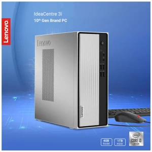 Lenovo IdeaCentre 3i 10th Gen Intel Core i3 10100 4GB DDR4 Ram 1TB HDD Mid Tower Mineral Grey Brand PC #90NB007KLK