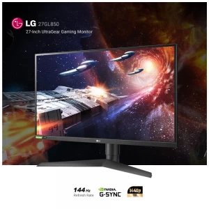 LG 27GL850 27 Inch UltraGear QHD (2560x1440) Nano IPS 1ms Gaming Monitor with G-Sync Compatibility (HDMI 2, DP, Headphone, USB)