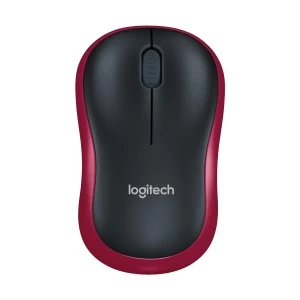 Logitech M185 Red Wireless Mouse #910-002503