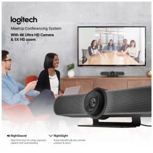 Logitech MeetUp HD Video and Audio Conferencing System for Small Meeting Room (960-001101)