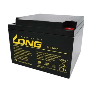 Long 12V 26Ah Rechargeable Sealed Lead Acid Battery for UPS