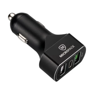 Micropack MCC-335 QC3 Quick Charge Car Charger-Black