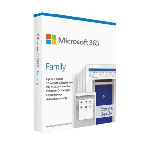 Microsoft 365 Family English APAC EM Subscription 1 Year Medialess P6 #6GQ-01555