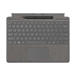 Microsoft Surface Pro Platinum Signature Keyboard with Slim Pen (For Surface Pro X, 8 & 9) (Bundle with Surface)