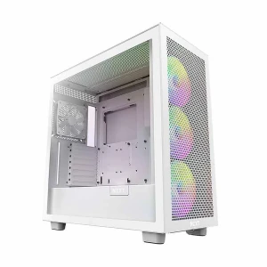 NZXT H7 Flow RGB Mid Tower White ATX Gaming Desktop Case #CM-H71FW-R1