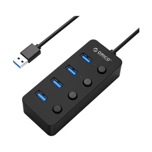 ORICO 4 Port Bus Powered USB 3.0 Hub with Individual Power Switches and LEDs (W9PH4-U3-V1)