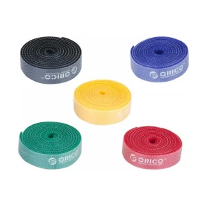 ORICO CBT-5S Various Color Reusable & Dividable Hook & Loop Cable Ties (5Pcs, 3.3ft./1Meter)