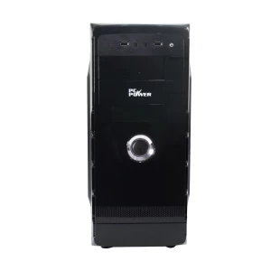 PC Power 180B Mid Tower Black ATX Desktop Case with PSU