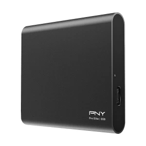 PNY Pro Elite 250GB USB 3.1 Gen 2 Black Portable External SSD # PSD0CS2060-250-RB
