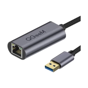 Qgeem USB Male to LAN Female Grey Converter # QG-UA05-A