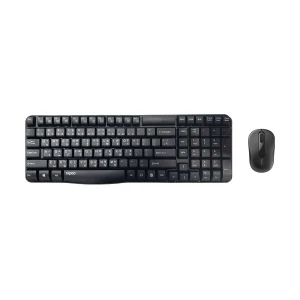 Rapoo X1800S Black Wireless Keyboard & Mouse Combo with Bangla