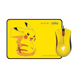 Razer Pokemon Pikachu Limited Edition Wired Yellow Gaming Mouse + Mat #RZ83-02540100-B3D1