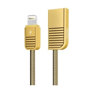 Remax USB Male to Lightning Gold 1 Meter Data Cable #RC-088i