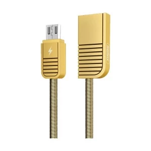 Remax USB Male to Micro USB Gold 1 Meter Data Cable #RC-088m