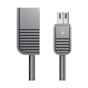 Remax USB Male to Micro USB Silver 1 Meter Data Cable #RC-088m