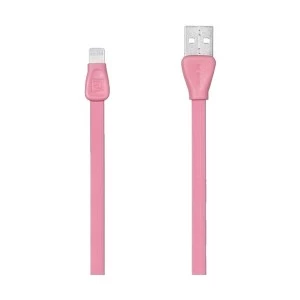 Remax USB Male to Lightning Pink 1 Meter Data Cable #RC-028i