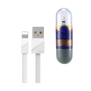 Remax USB Male to Lightning,1 Meter, White Data Cable # RC-105i