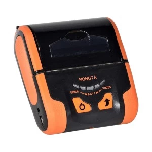 Rongta RPP300BU Portable Mini 80mm Pocket Mobile POS Thermal Receipt Printer with Bluetooth+USB interfaces (Orange-Black Color)