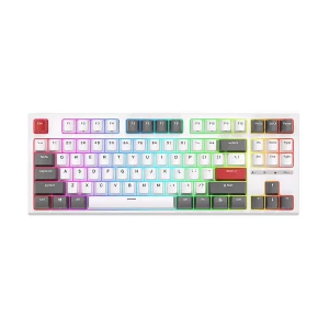 Royal Kludge RK R87 RGB Wired Hot Swap (Blue Switch) White Mechanical Gaming Keyboard