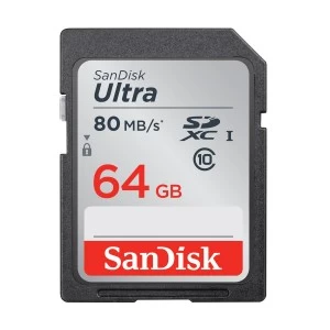 Sandisk Ultra 64GB SDHC/SDXC Class 10 UHS-I Memory Card
