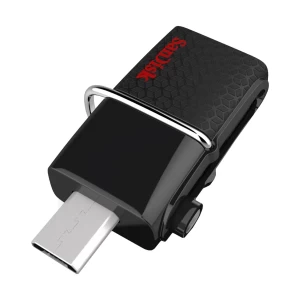 Sandisk 64GB Ultra Dual USB 3.0 Black Pen Drive # SDDD2-64G