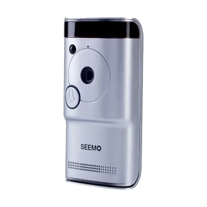 Seemo Home Security Smart Video Door Bell (Silver) - (Device Only, Subscription Not Included)