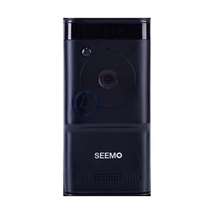 Seemo Home Security Smart Video Door Bell (Black) - (Device Only, Subscription Not Included)