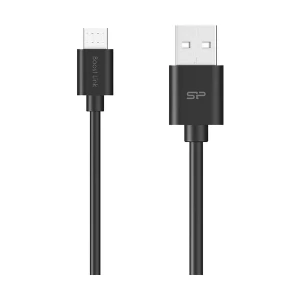 Silicon Power USB Male to Micro USB Male, 1 Meter, Black Charging & Data Cable # SP1M0ASYLK10AB1K (LK10AB)