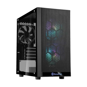 SilverStone Precision PS15 PRO ARGB Mini Tower Black Micro-ATX Desktop Casing #SST-PS15B-PRO