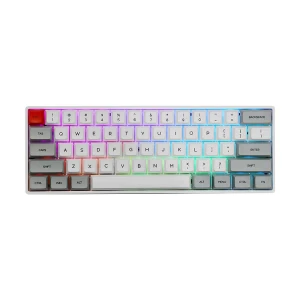 Skyloong SK61 White Hot Swap Wired (Brown Switch) RGB Mechanical Gaming Keyboard