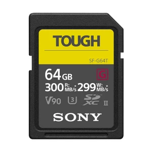 Sony SF-G Series 64GB SDXC Class 10 UHS-II U3, V90 TOUGH Memory Card #SF-G64T (No Warranty)