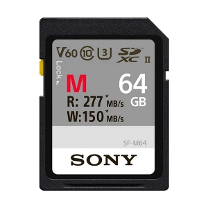 Sony SF-M Series 64GB SDXC Class 10 UHS-II U3, V60 Memory Card #SF-M64 (No Warranty)