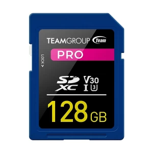 Team Pro 128GB SDXC UHS-I U3 V30 4K Memory Card #TPSDXC128GIV30P01