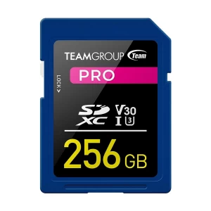 Team Pro 256GB SDXC UHS-I U3 V30 4K Memory Card #TPSDXC256GIV30P01