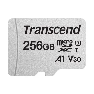 Transcend 256GB Micro SD UHS-I U3 Memory Card with Adapter # TS256GUSD300S-A